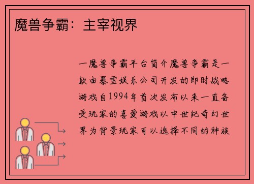 魔兽争霸：主宰视界